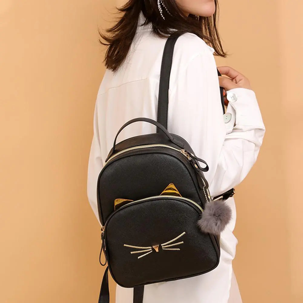 Cute Cartoon Cat Mini Backpack