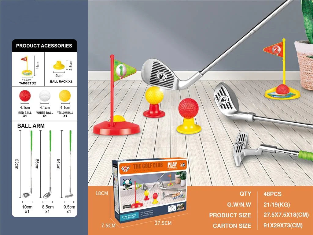 Kids Retractable Golf Toy Set
