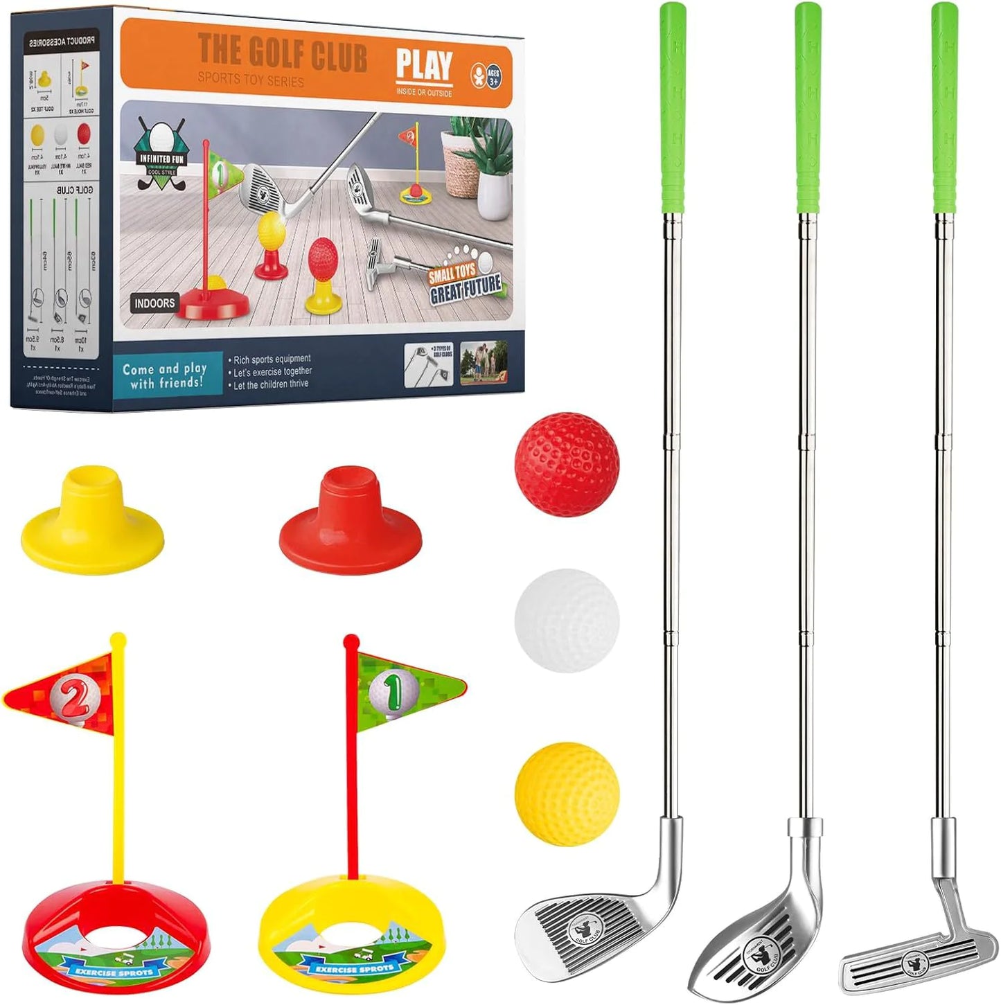 Kids Retractable Golf Toy Set