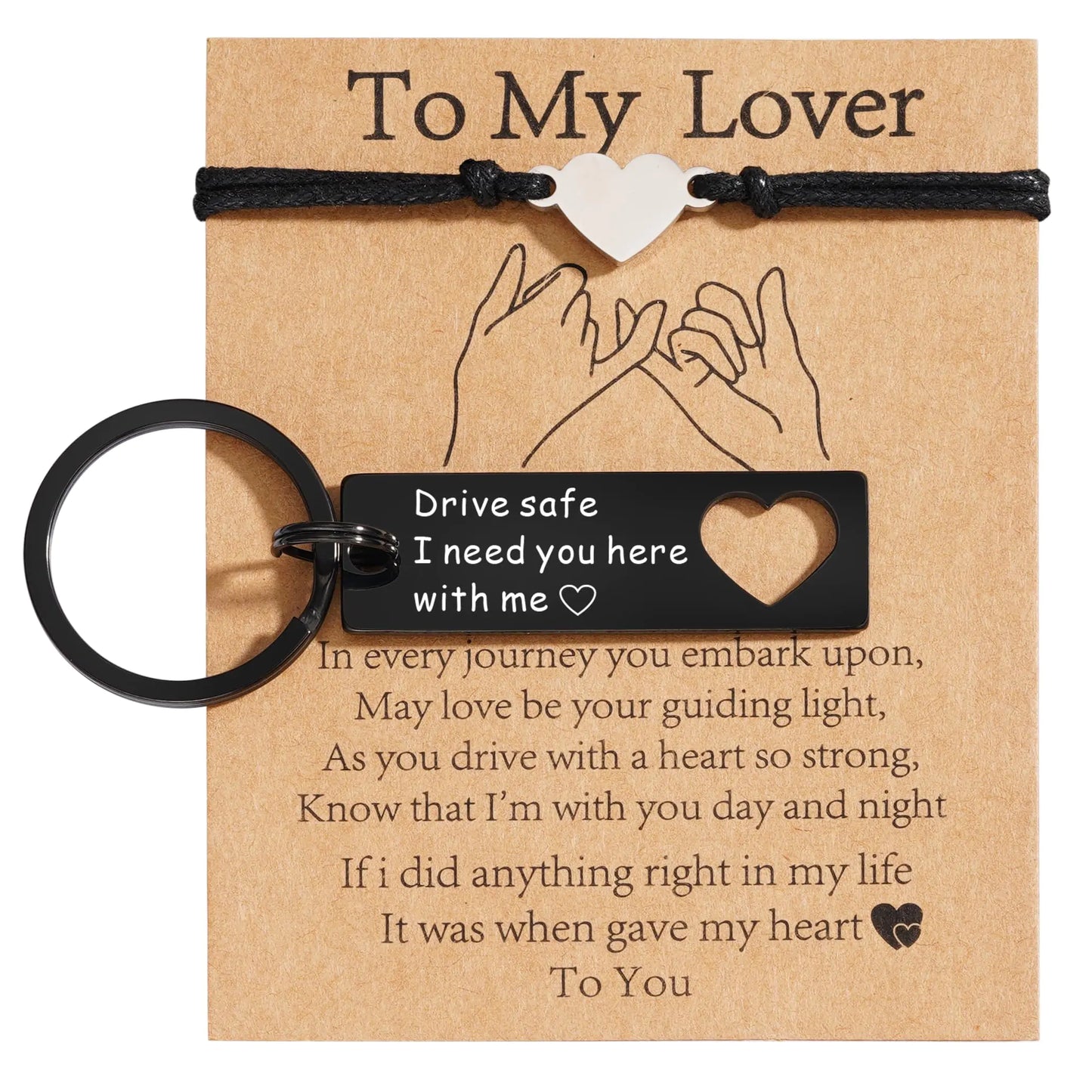 Drive With Love Keychain