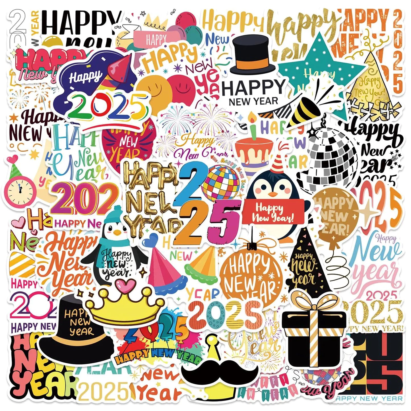 New Year Stickers