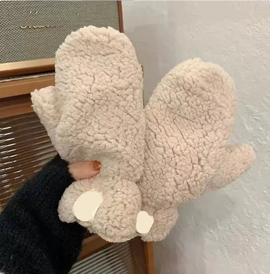 Winter Lambskin Mittens