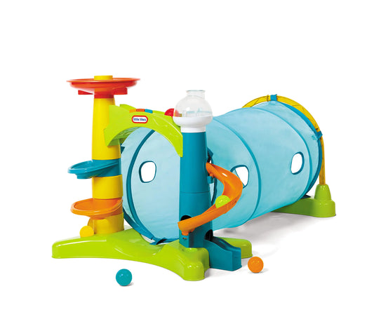 2-in-1 Activity Tunnel with  Ball Drop Game