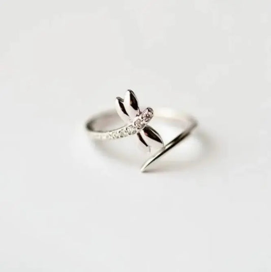 Dragonfly  Silver Ring