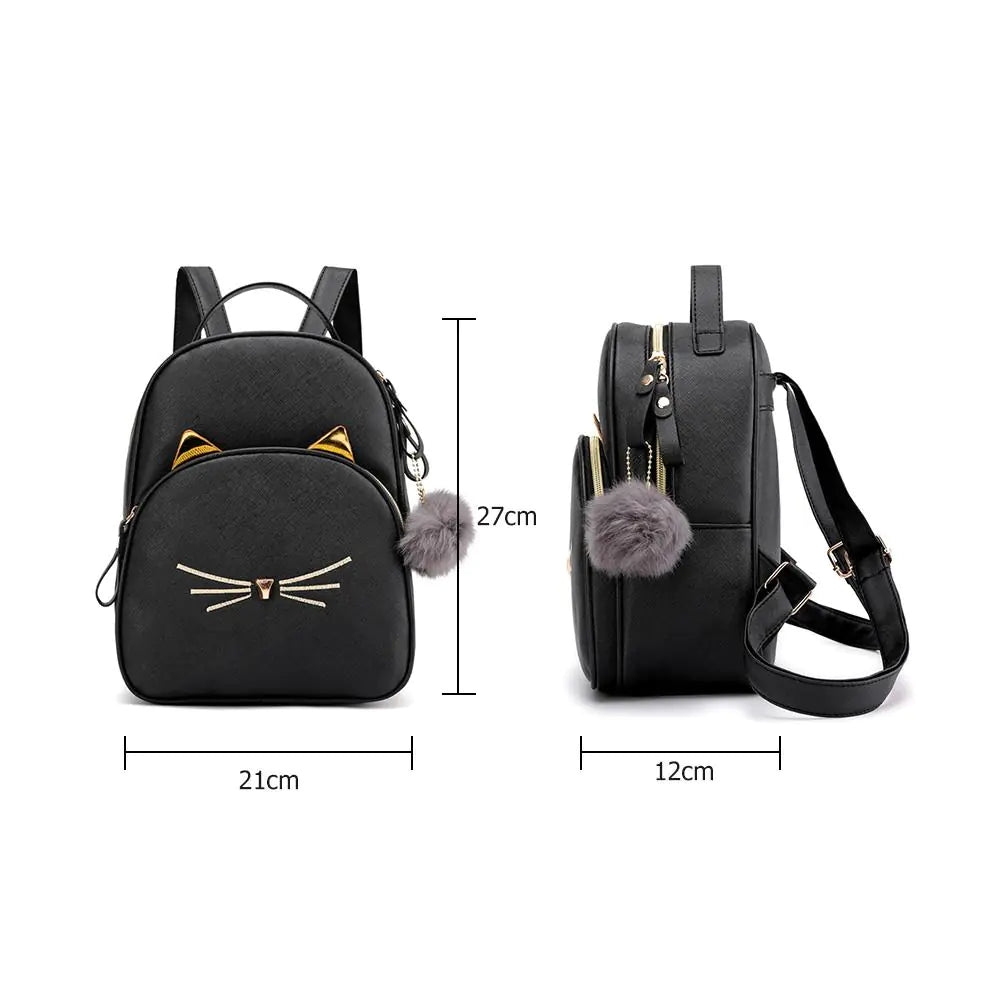 Cute Cartoon Cat Mini Backpack
